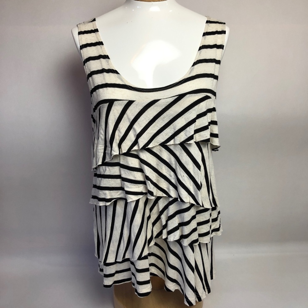 Back and white dress top.